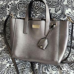 Late spade metallic bag